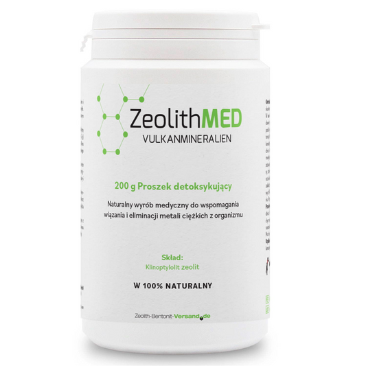 ZeolithMED 200g Proszek Detoksykujący z Metali Ciężkich Zeolit Wyrób Medyczny